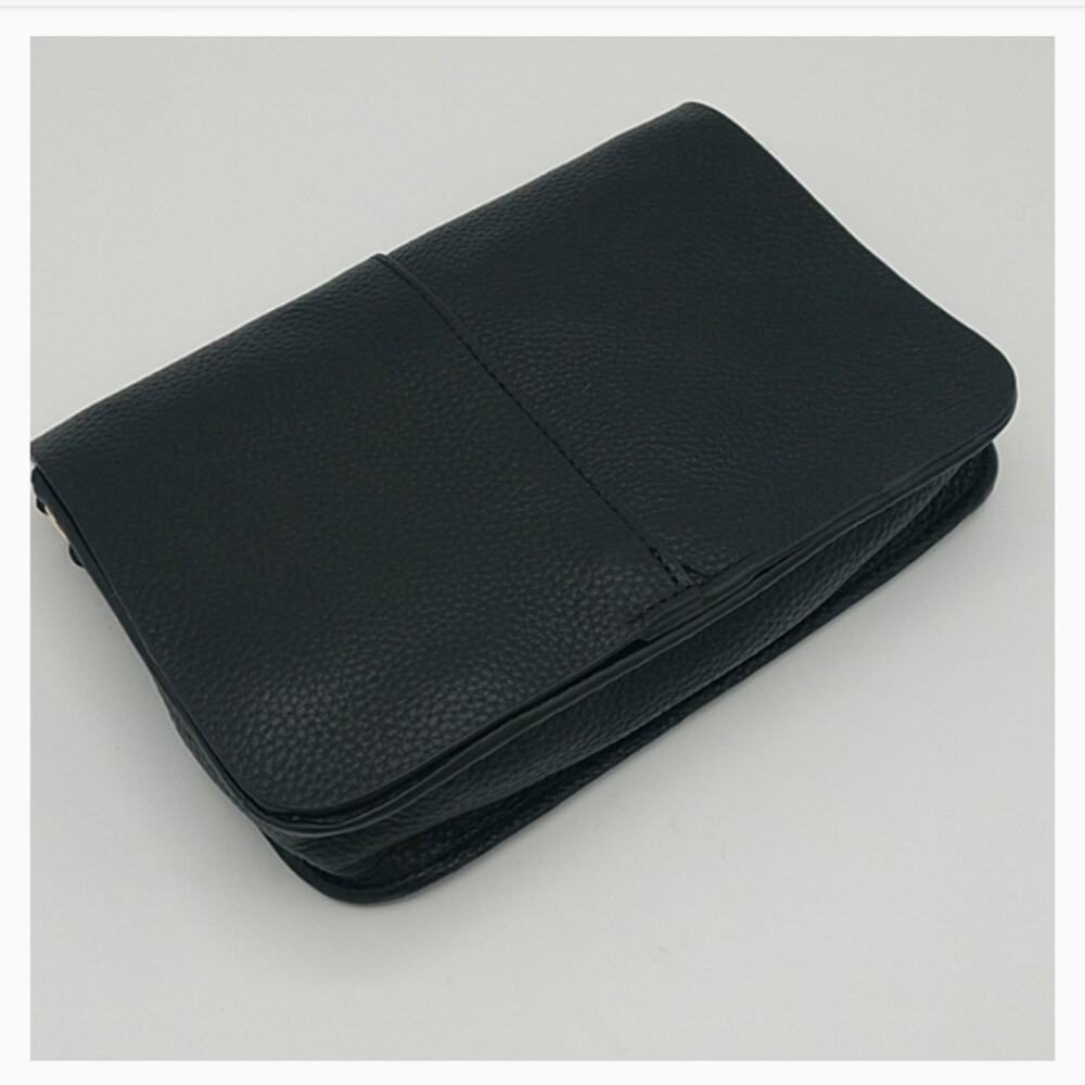 NWT btb LA Leather Gray Kelly Crossbody Bag - Picture 5 of 8